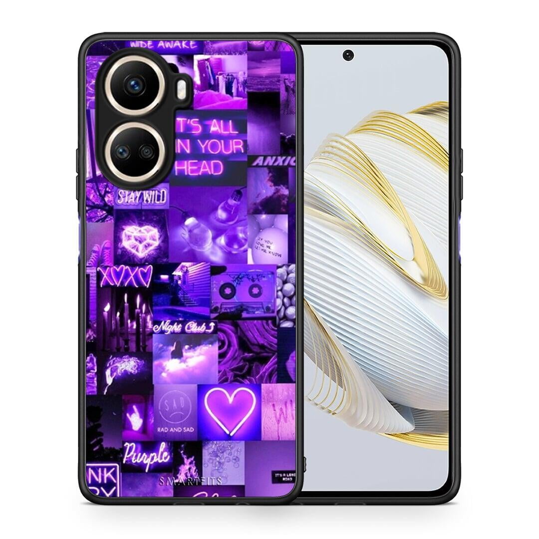 Θήκη Huawei Nova 10 SE Collage Stay Wild από τη Smartfits με σχέδιο στο πίσω μέρος και μαύρο περίβλημα | Huawei Nova 10 SE Collage Stay Wild Case with Colorful Back and Black Bezels