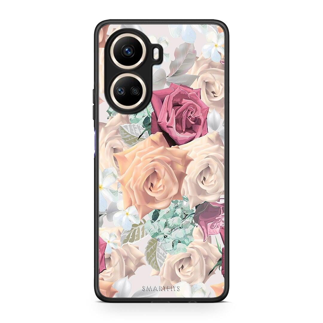 Θήκη Huawei Nova 10 SE Floral Bouquet από τη Smartfits με σχέδιο στο πίσω μέρος και μαύρο περίβλημα | Huawei Nova 10 SE Floral Bouquet Case with Colorful Back and Black Bezels