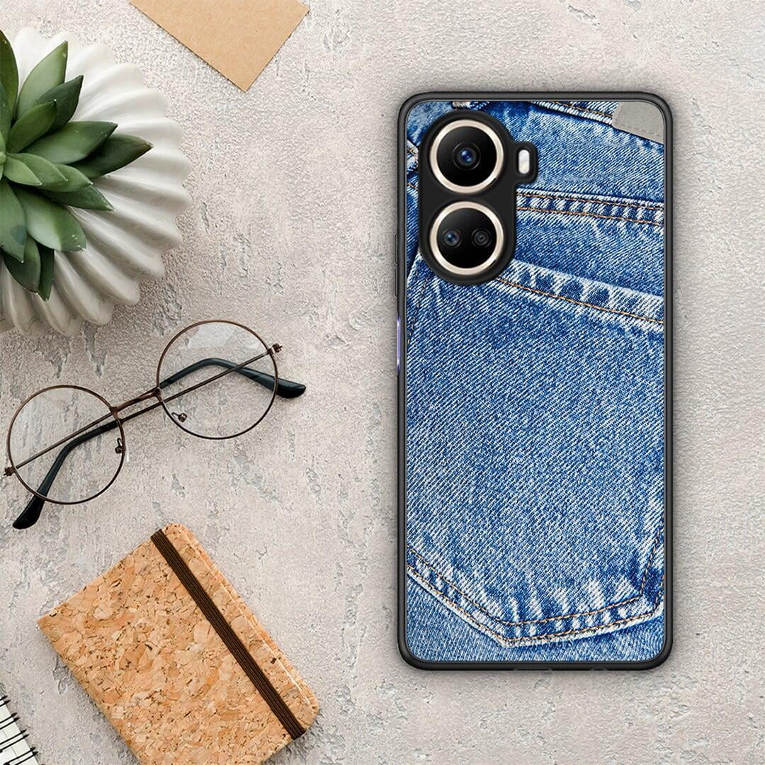 Θήκη Huawei Nova 10 SE Jeans Pocket από τη Smartfits με σχέδιο στο πίσω μέρος και μαύρο περίβλημα | Huawei Nova 10 SE Jeans Pocket Case with Colorful Back and Black Bezels