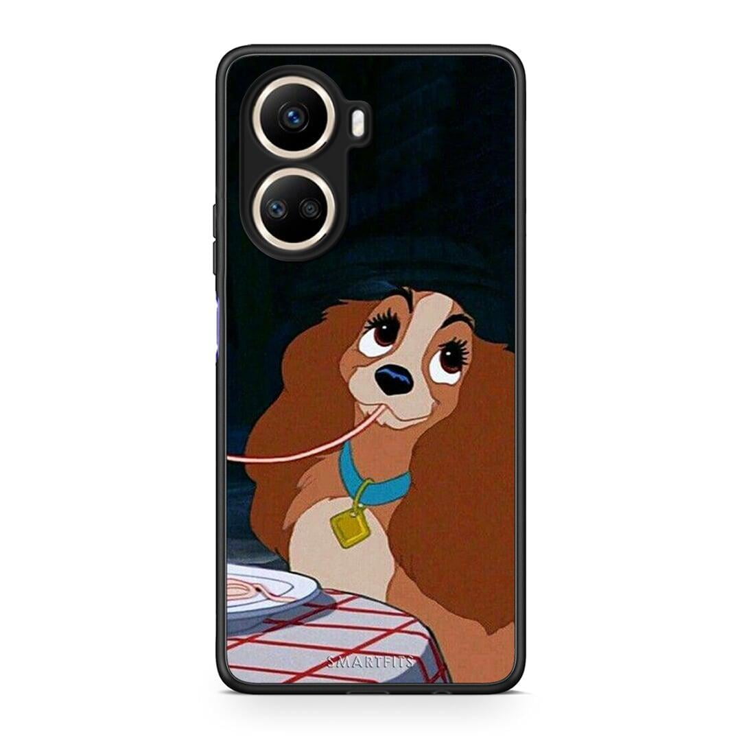 Θήκη Huawei Nova 10 SE Lady And Tramp 2 από τη Smartfits με σχέδιο στο πίσω μέρος και μαύρο περίβλημα | Huawei Nova 10 SE Lady And Tramp 2 Case with Colorful Back and Black Bezels