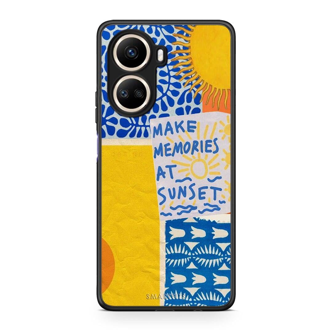 Θήκη Huawei Nova 10 SE Sunset Memories από τη Smartfits με σχέδιο στο πίσω μέρος και μαύρο περίβλημα | Huawei Nova 10 SE Sunset Memories Case with Colorful Back and Black Bezels