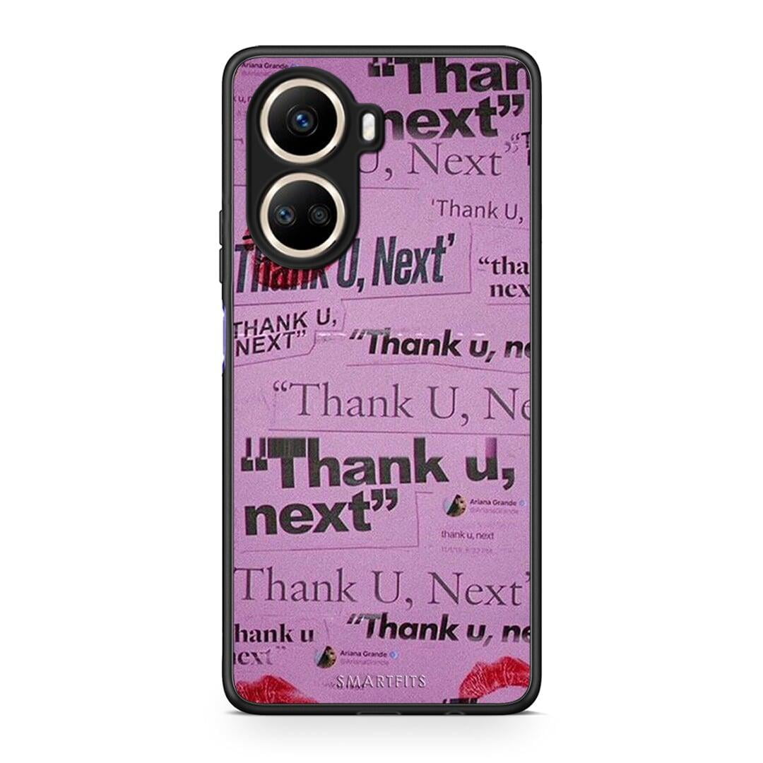 Θήκη Huawei Nova 10 SE Thank You Next από τη Smartfits με σχέδιο στο πίσω μέρος και μαύρο περίβλημα | Huawei Nova 10 SE Thank You Next Case with Colorful Back and Black Bezels