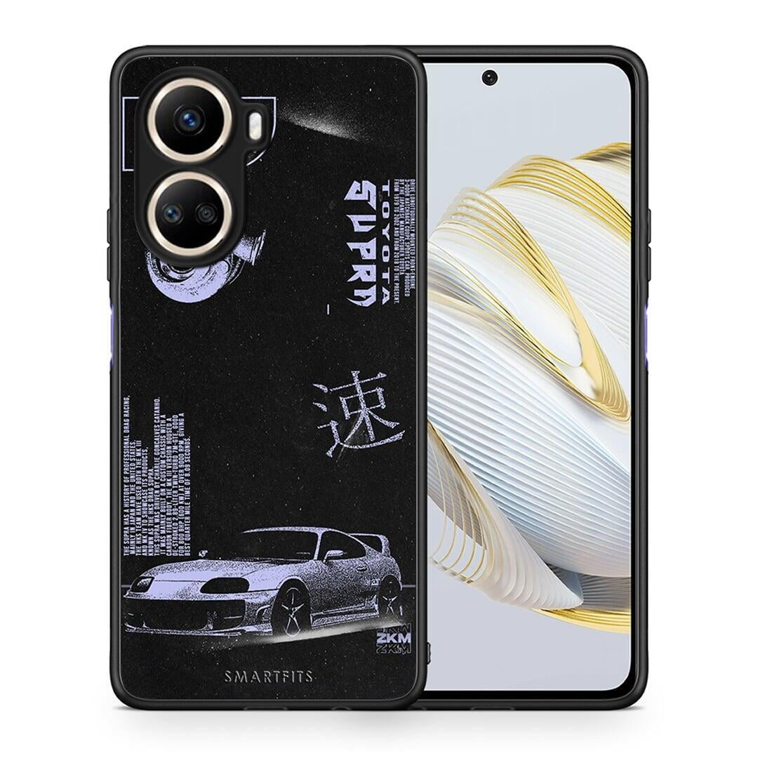 Θήκη Huawei Nova 10 SE Tokyo Drift από τη Smartfits με σχέδιο στο πίσω μέρος και μαύρο περίβλημα | Huawei Nova 10 SE Tokyo Drift Case with Colorful Back and Black Bezels