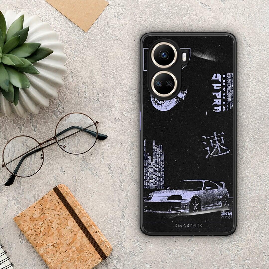 Θήκη Huawei Nova 10 SE Tokyo Drift από τη Smartfits με σχέδιο στο πίσω μέρος και μαύρο περίβλημα | Huawei Nova 10 SE Tokyo Drift Case with Colorful Back and Black Bezels