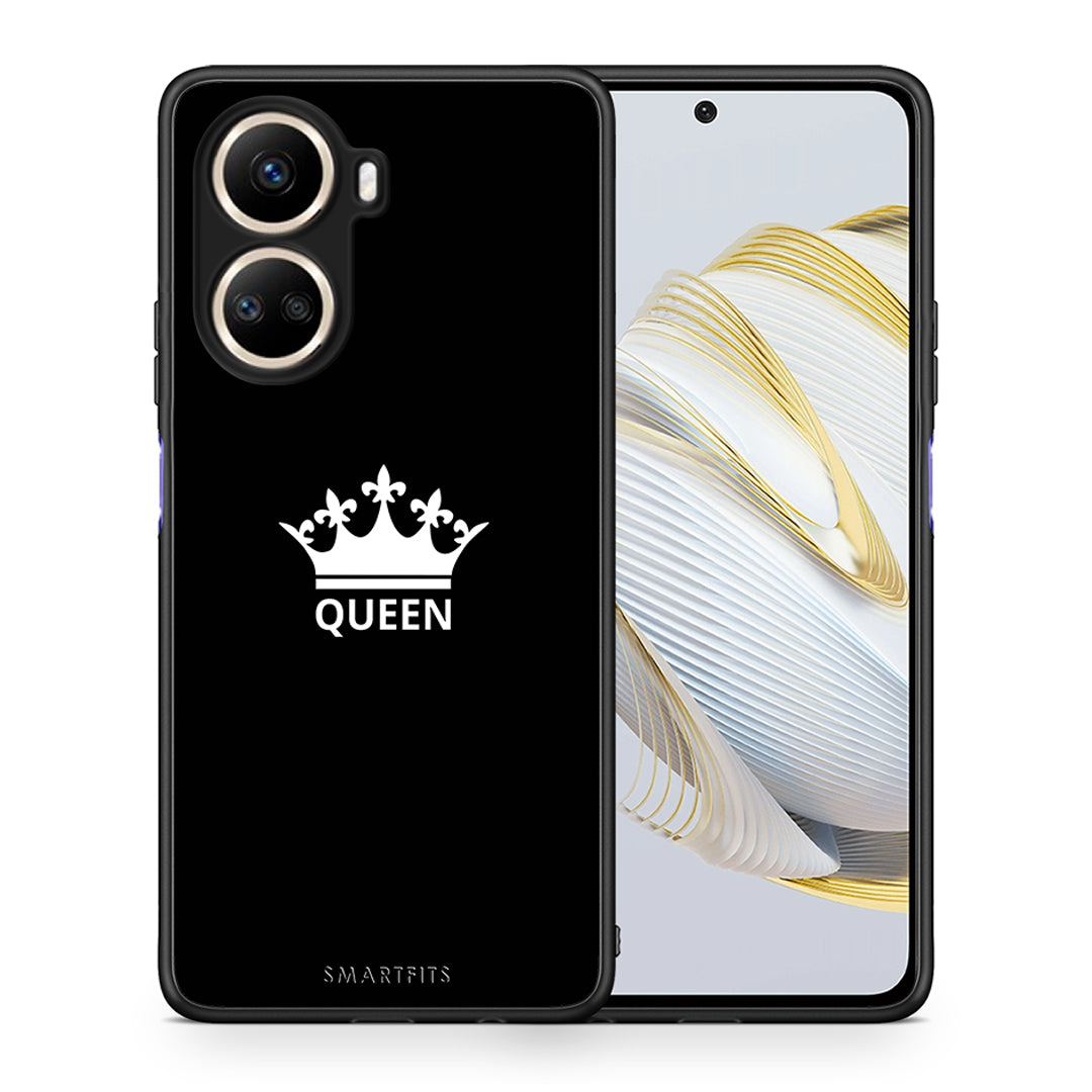 Θήκη Huawei Nova 10 SE Valentine Queen από τη Smartfits με σχέδιο στο πίσω μέρος και μαύρο περίβλημα | Huawei Nova 10 SE Valentine Queen Case with Colorful Back and Black Bezels