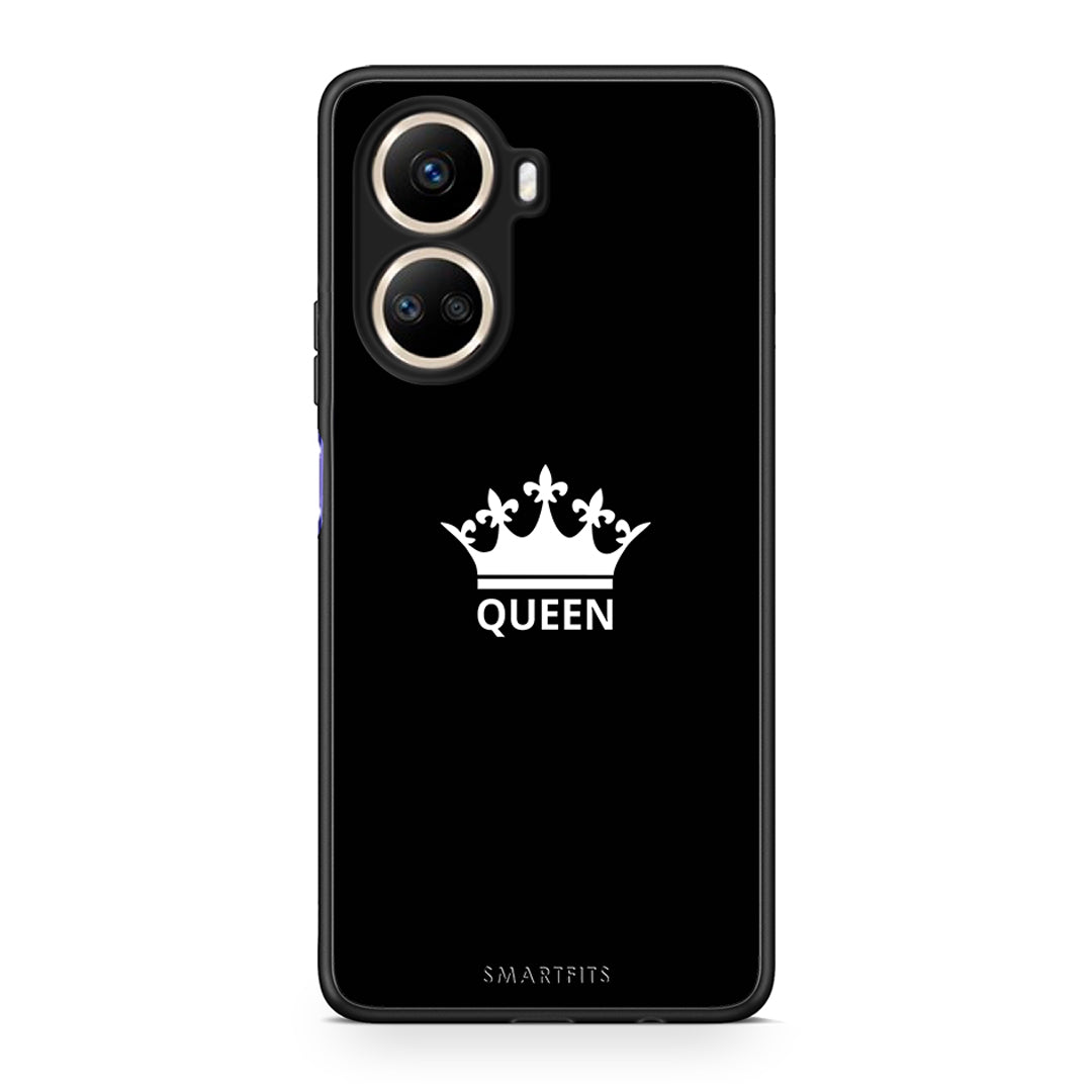 Θήκη Huawei Nova 10 SE Valentine Queen από τη Smartfits με σχέδιο στο πίσω μέρος και μαύρο περίβλημα | Huawei Nova 10 SE Valentine Queen Case with Colorful Back and Black Bezels