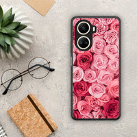 Thumbnail for Θήκη Huawei Nova 10 SE Valentine RoseGarden από τη Smartfits με σχέδιο στο πίσω μέρος και μαύρο περίβλημα | Huawei Nova 10 SE Valentine RoseGarden Case with Colorful Back and Black Bezels