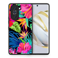 Thumbnail for Θήκη Huawei Nova 10 Tropical Flowers από τη Smartfits με σχέδιο στο πίσω μέρος και μαύρο περίβλημα | Huawei Nova 10 Tropical Flowers case with colorful back and black bezels