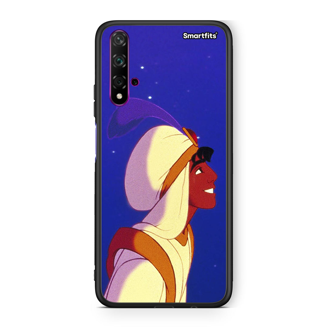 Huawei Nova 5T Alladin And Jasmine Love 1 θήκη από τη Smartfits με σχέδιο στο πίσω μέρος και μαύρο περίβλημα | Smartphone case with colorful back and black bezels by Smartfits