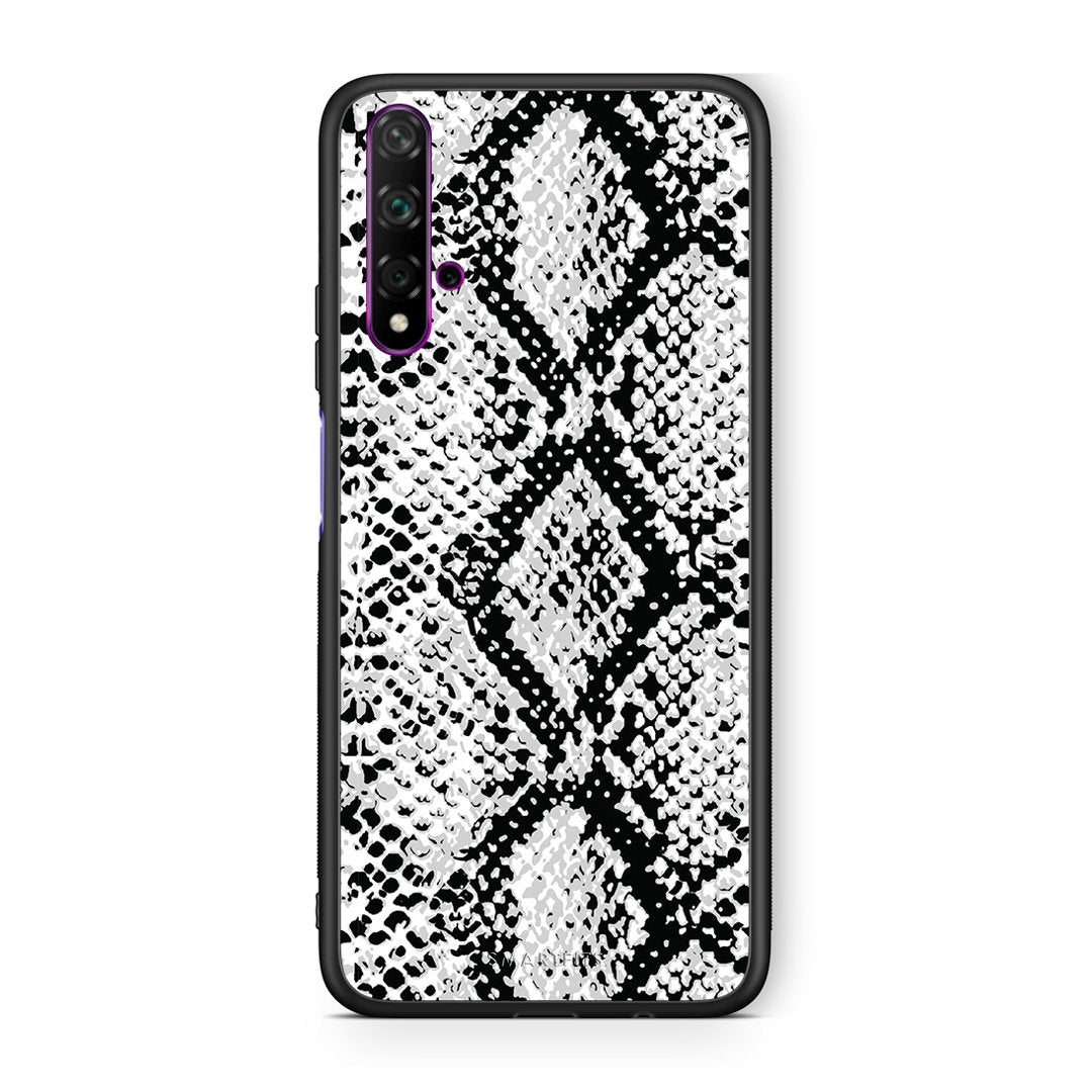 24 - Huawei Nova 5T  White Snake Animal case, cover, bumper