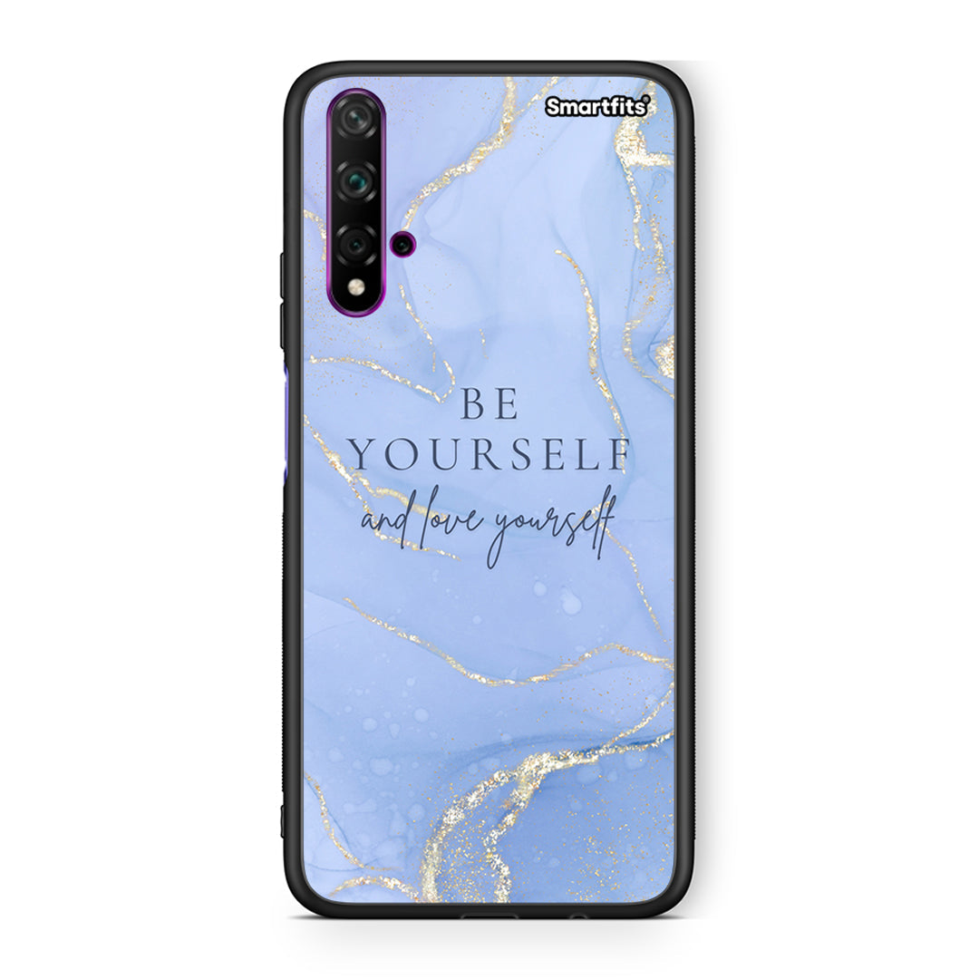 Huawei Nova 5T Be Yourself θήκη από τη Smartfits με σχέδιο στο πίσω μέρος και μαύρο περίβλημα | Smartphone case with colorful back and black bezels by Smartfits