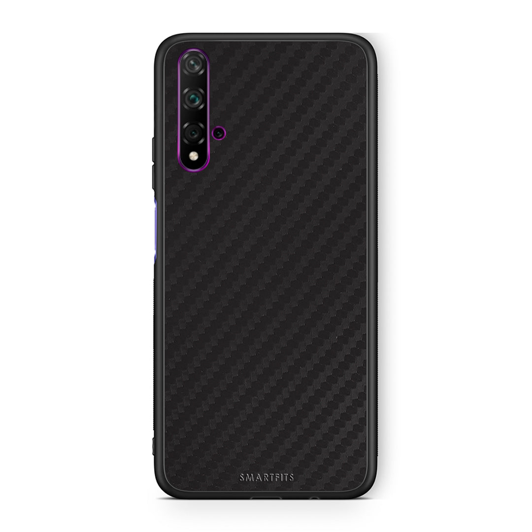 Huawei Nova 5T Carbon Black θήκη από τη Smartfits με σχέδιο στο πίσω μέρος και μαύρο περίβλημα | Smartphone case with colorful back and black bezels by Smartfits