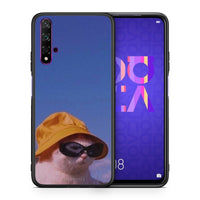 Thumbnail for Θήκη Huawei Nova 5T/Honor 20 Cat Diva από τη Smartfits με σχέδιο στο πίσω μέρος και μαύρο περίβλημα | Huawei Nova 5T/Honor 20 Cat Diva case with colorful back and black bezels