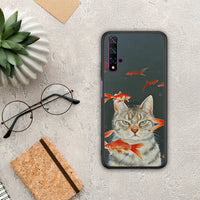 Thumbnail for Cat Goldfish - Huawei Nova 5T / Honor 20 θήκη