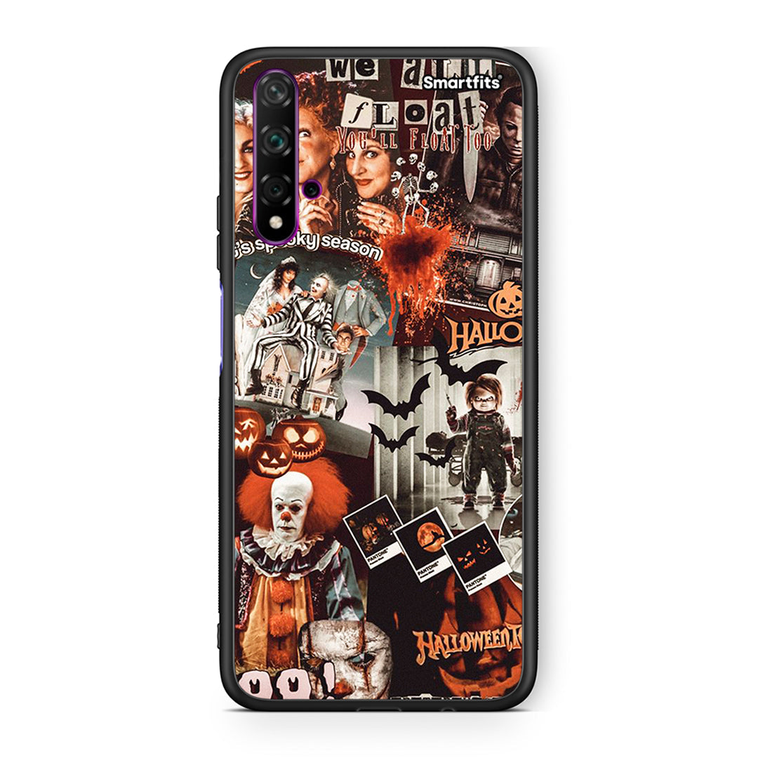 Huawei Nova 5T Halloween Spooky Season Θήκη από τη Smartfits με σχέδιο στο πίσω μέρος και μαύρο περίβλημα | Smartphone case with colorful back and black bezels by Smartfits