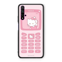 Thumbnail for Huawei Nova 5T Hello Kitten Θήκη Αγίου Βαλεντίνου από τη Smartfits με σχέδιο στο πίσω μέρος και μαύρο περίβλημα | Smartphone case with colorful back and black bezels by Smartfits