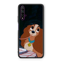 Thumbnail for Huawei Nova 5T Lady And Tramp 2 Θήκη Αγίου Βαλεντίνου από τη Smartfits με σχέδιο στο πίσω μέρος και μαύρο περίβλημα | Smartphone case with colorful back and black bezels by Smartfits