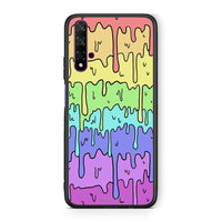 Thumbnail for Huawei Nova 5T Melting Rainbow θήκη από τη Smartfits με σχέδιο στο πίσω μέρος και μαύρο περίβλημα | Smartphone case with colorful back and black bezels by Smartfits