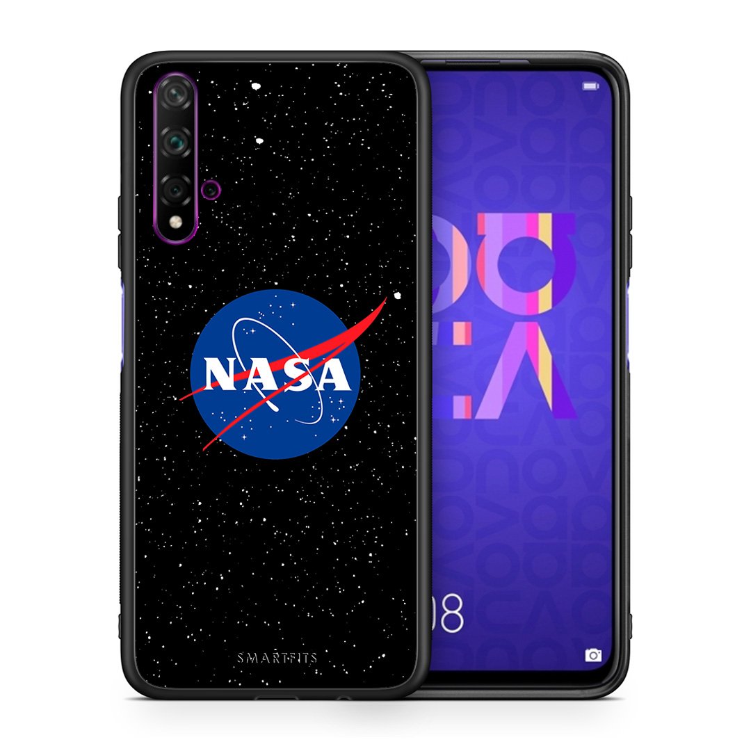 Θήκη Huawei Nova 5T/Honor 20 NASA PopArt από τη Smartfits με σχέδιο στο πίσω μέρος και μαύρο περίβλημα | Huawei Nova 5T/Honor 20 NASA PopArt case with colorful back and black bezels