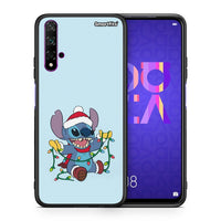 Thumbnail for Θήκη Huawei Nova 5T/Honor 20 Santa Stich από τη Smartfits με σχέδιο στο πίσω μέρος και μαύρο περίβλημα | Huawei Nova 5T/Honor 20 Santa Stich case with colorful back and black bezels