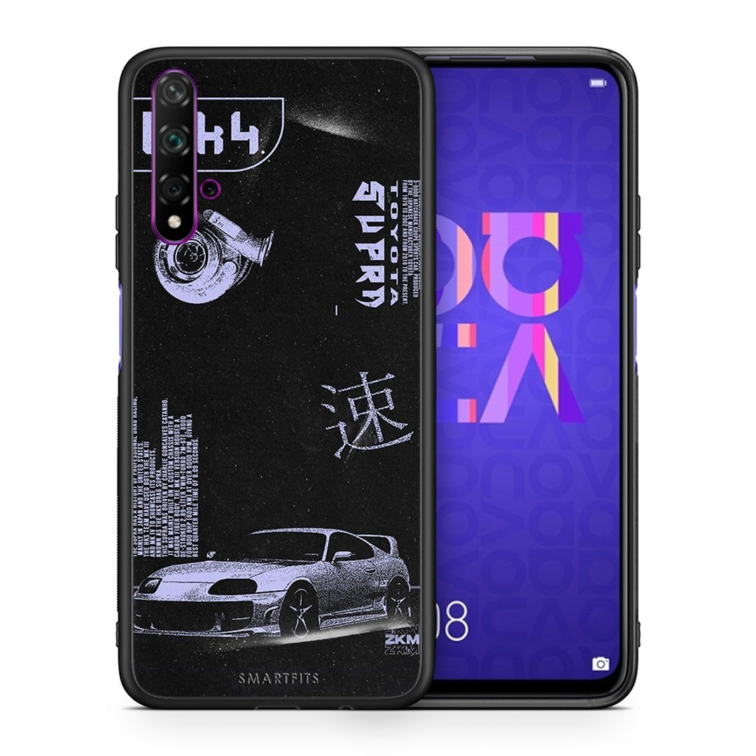 Θήκη Αγίου Βαλεντίνου Huawei Nova 5T / Honor 20 Tokyo Drift από τη Smartfits με σχέδιο στο πίσω μέρος και μαύρο περίβλημα | Huawei Nova 5T / Honor 20 Tokyo Drift case with colorful back and black bezels