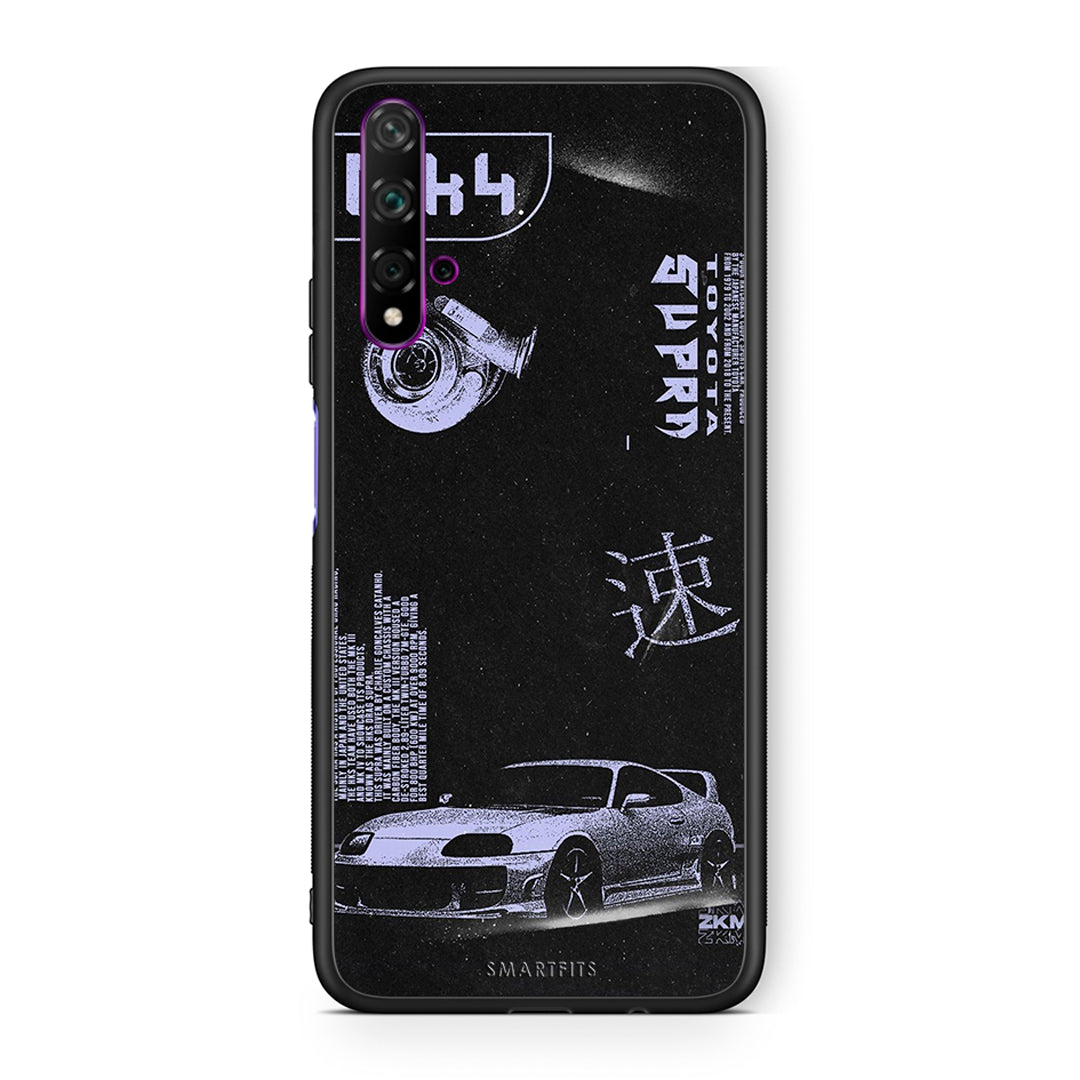 Huawei Nova 5T Tokyo Drift Θήκη Αγίου Βαλεντίνου από τη Smartfits με σχέδιο στο πίσω μέρος και μαύρο περίβλημα | Smartphone case with colorful back and black bezels by Smartfits