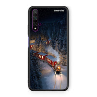 Thumbnail for Huawei Nova 5T Xmas Train θήκη από τη Smartfits με σχέδιο στο πίσω μέρος και μαύρο περίβλημα | Smartphone case with colorful back and black bezels by Smartfits