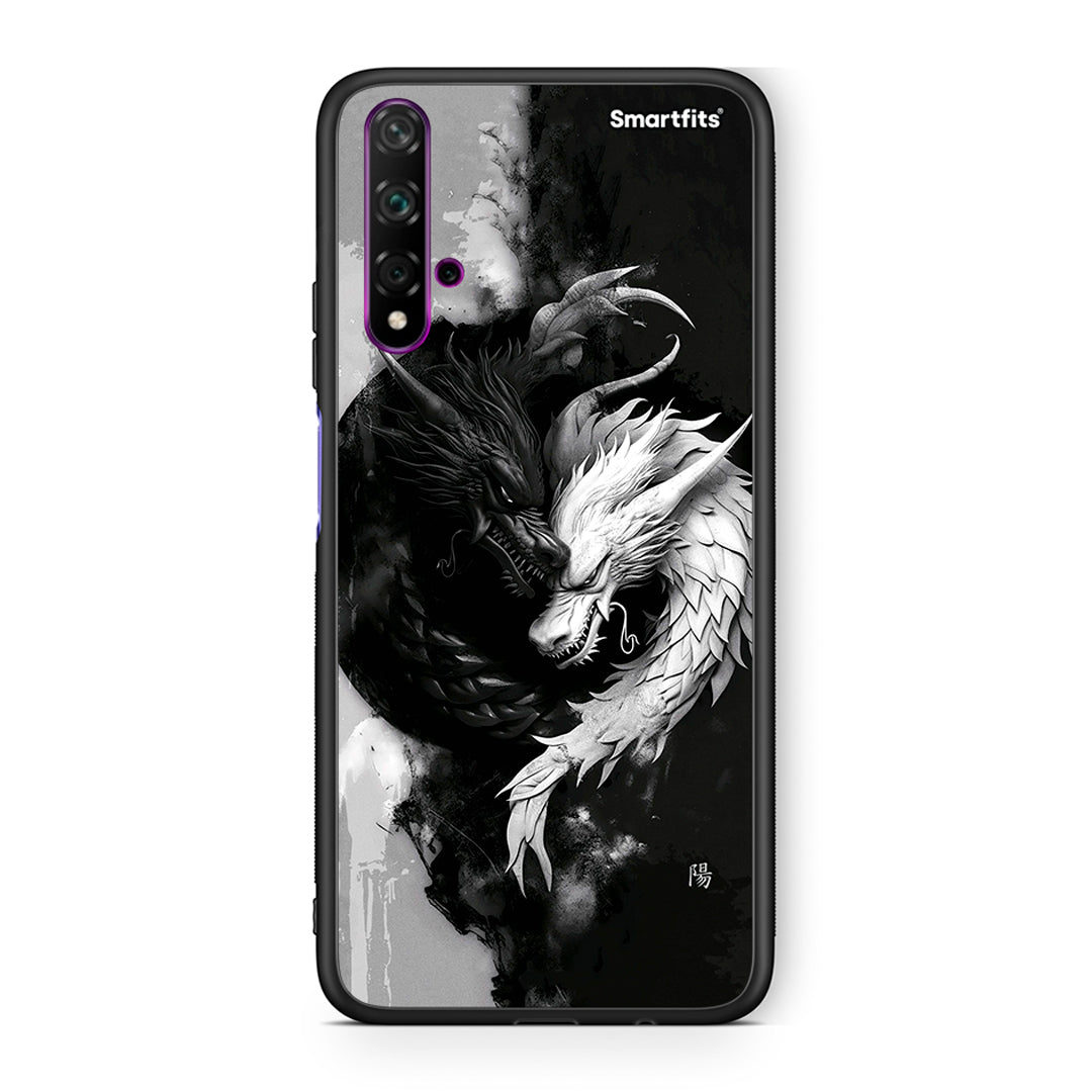 Huawei Nova 5T Yin Yang Θήκη από τη Smartfits με σχέδιο στο πίσω μέρος και μαύρο περίβλημα | Smartphone case with colorful back and black bezels by Smartfits
