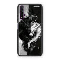 Thumbnail for Huawei Nova 5T Yin Yang Θήκη από τη Smartfits με σχέδιο στο πίσω μέρος και μαύρο περίβλημα | Smartphone case with colorful back and black bezels by Smartfits