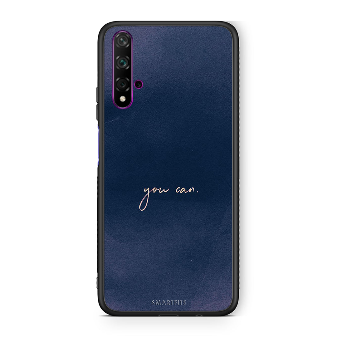 Huawei Nova 5T You Can θήκη από τη Smartfits με σχέδιο στο πίσω μέρος και μαύρο περίβλημα | Smartphone case with colorful back and black bezels by Smartfits