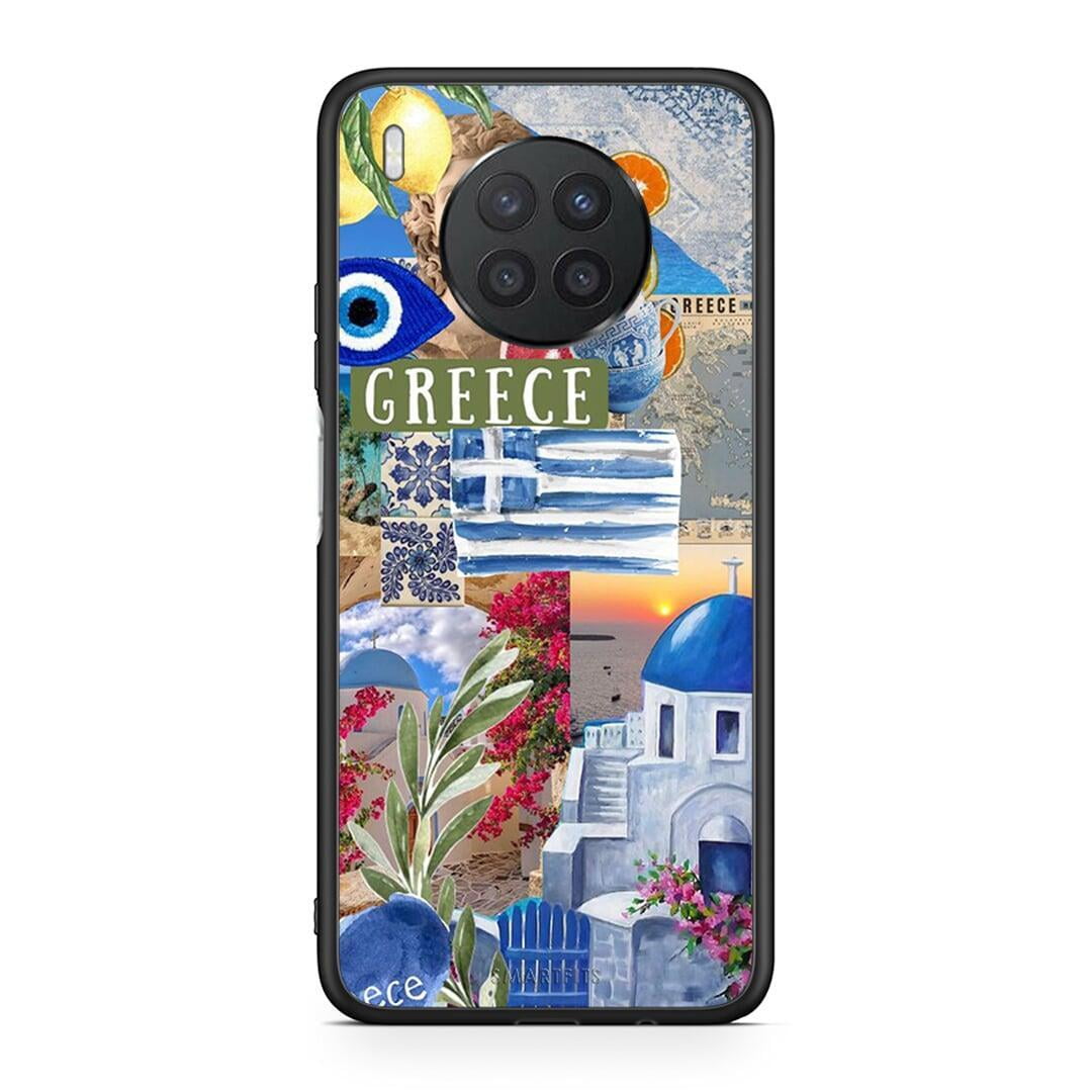 Huawei Nova 8i / Honor 50 Lite All Greek Θήκη από τη Smartfits με σχέδιο στο πίσω μέρος και μαύρο περίβλημα | Smartphone case with colorful back and black bezels by Smartfits