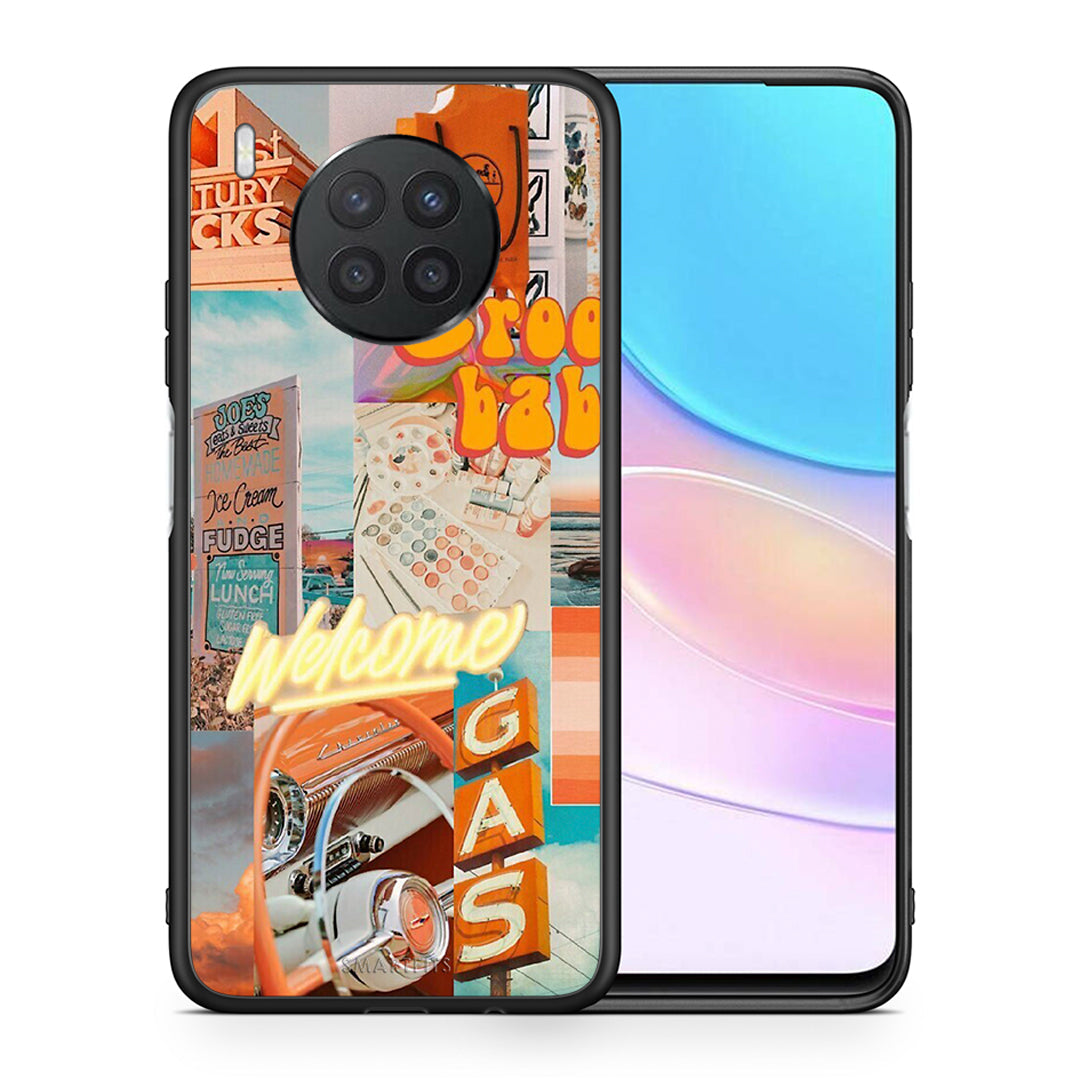 Θήκη Αγίου Βαλεντίνου Huawei Nova 8i / Honor 50 Lite Groovy Babe από τη Smartfits με σχέδιο στο πίσω μέρος και μαύρο περίβλημα | Huawei Nova 8i / Honor 50 Lite Groovy Babe case with colorful back and black bezels