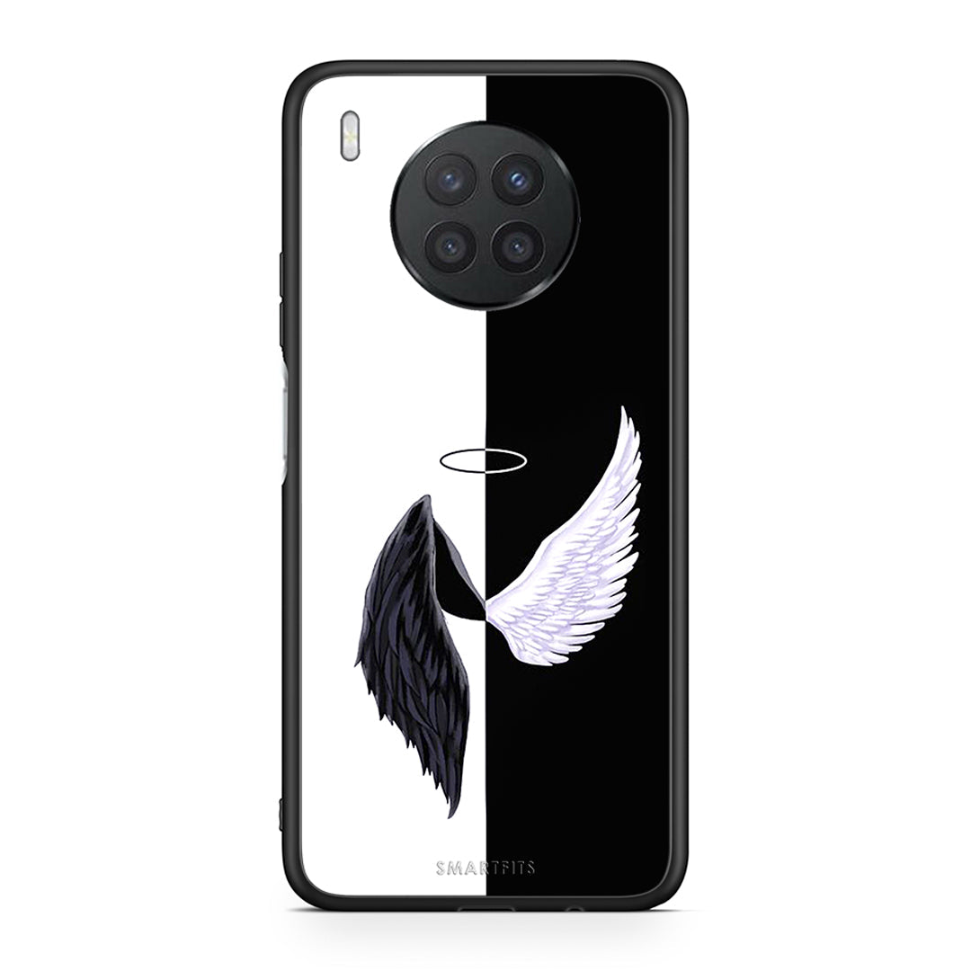 Huawei Nova 8i / Honor 50 Lite Angels Demons θήκη από τη Smartfits με σχέδιο στο πίσω μέρος και μαύρο περίβλημα | Smartphone case with colorful back and black bezels by Smartfits