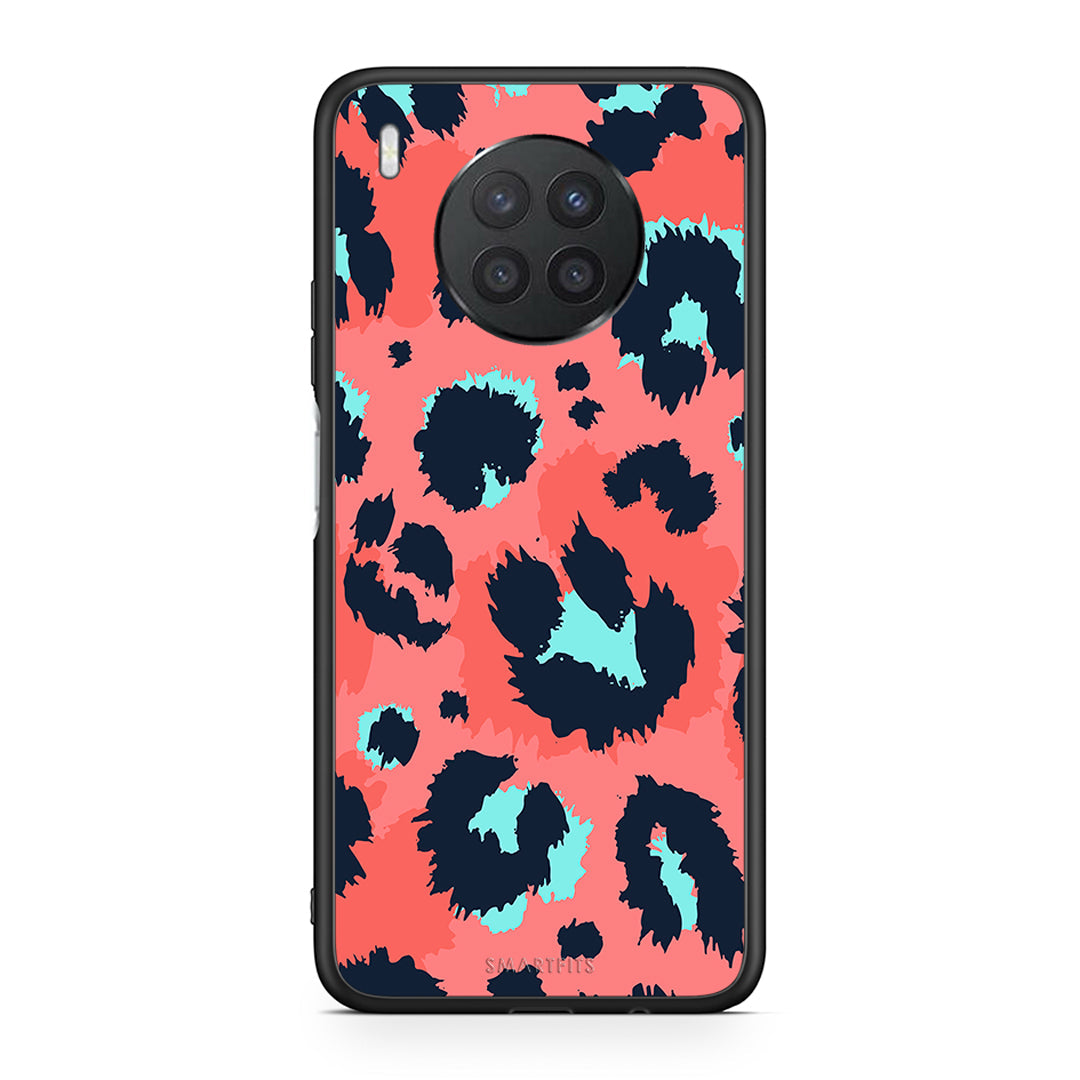 22 - Huawei Nova 8i / Honor 50 Lite Pink Leopard Animal case, cover, bumper