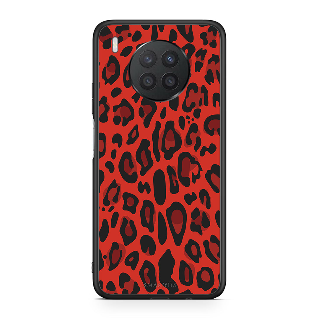 4 - Huawei Nova 8i / Honor 50 Lite Red Leopard Animal case, cover, bumper
