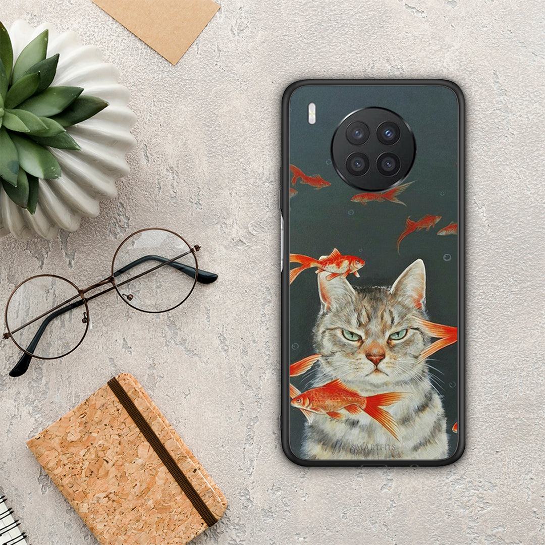 Cat Goldfish - Huawei Nova 8i / Honor 50 Lite case