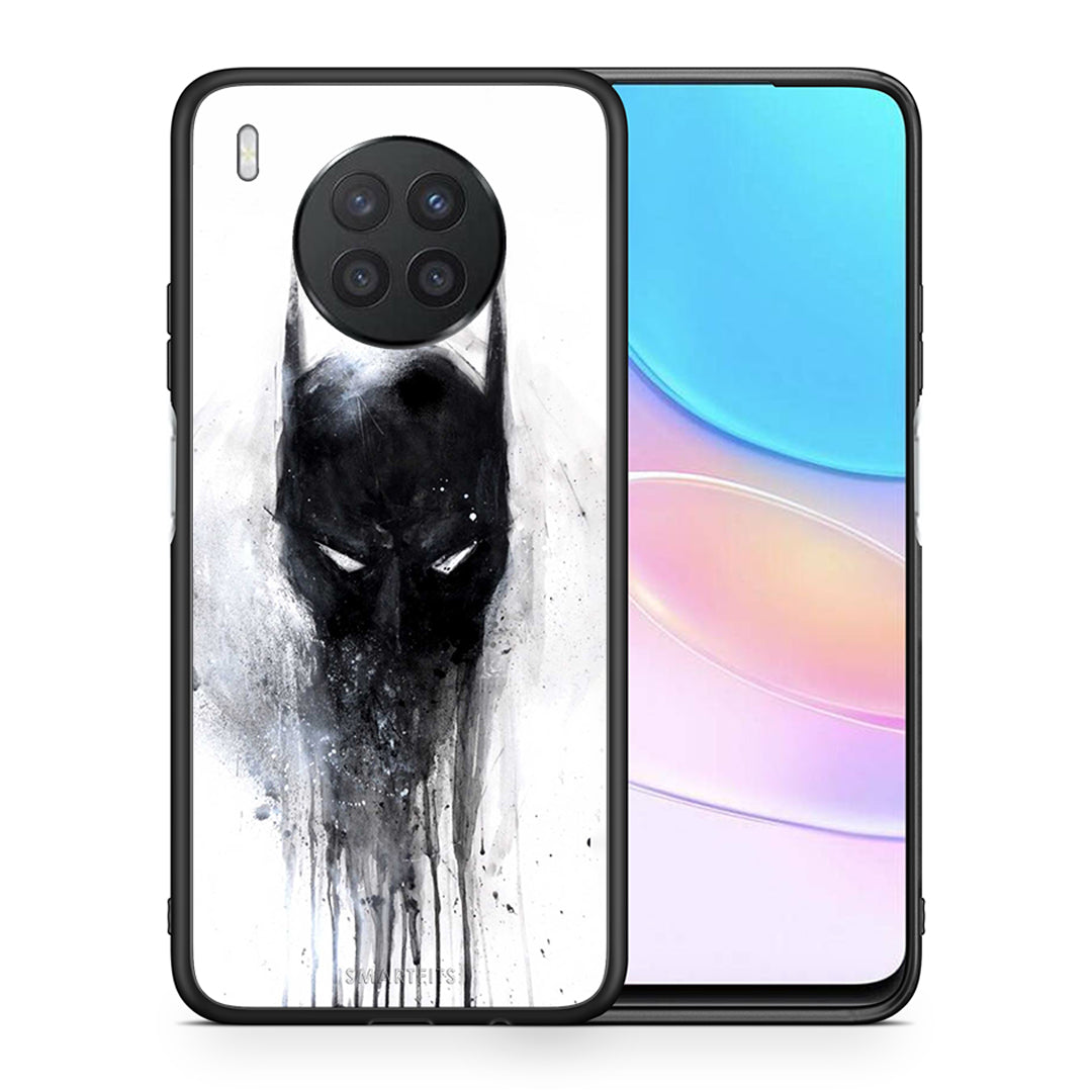 Θήκη Huawei Nova 8i / Honor 50 Lite Paint Bat Hero από τη Smartfits με σχέδιο στο πίσω μέρος και μαύρο περίβλημα | Huawei Nova 8i / Honor 50 Lite Paint Bat Hero case with colorful back and black bezels