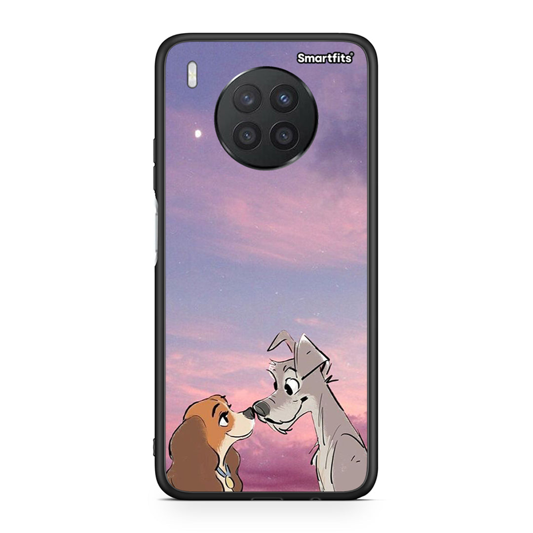 Huawei Nova 8i / Honor 50 Lite Lady And Tramp θήκη από τη Smartfits με σχέδιο στο πίσω μέρος και μαύρο περίβλημα | Smartphone case with colorful back and black bezels by Smartfits