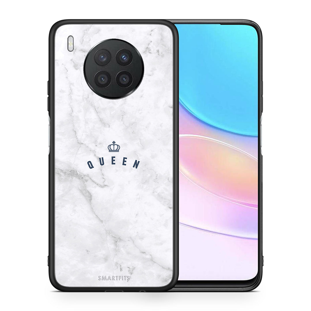 Θήκη Huawei Nova 8i / Honor 50 Lite Queen Marble από τη Smartfits με σχέδιο στο πίσω μέρος και μαύρο περίβλημα | Huawei Nova 8i / Honor 50 Lite Queen Marble case with colorful back and black bezels