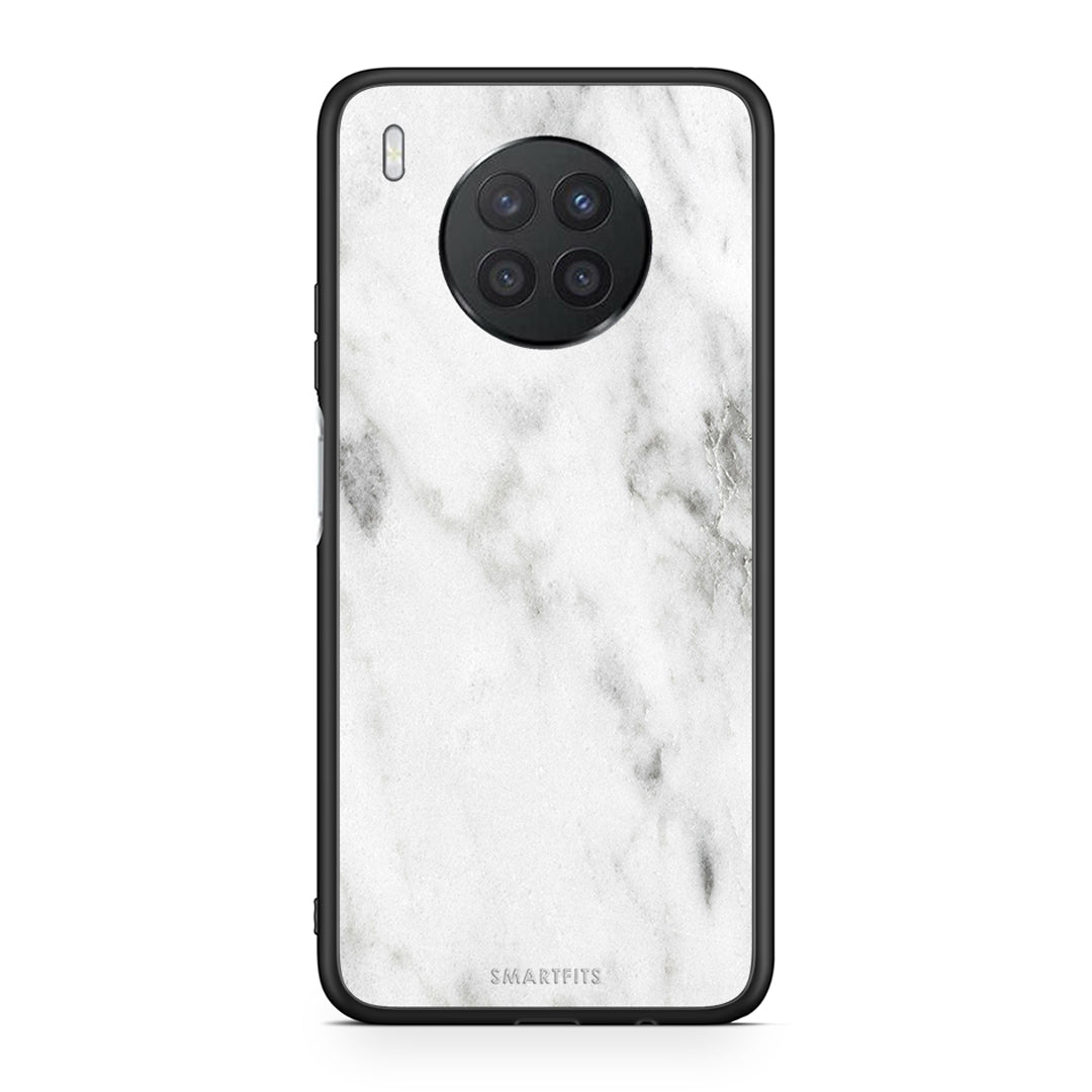 2 - Huawei Nova 8i / Honor 50 Lite White marble case, cover, bumper