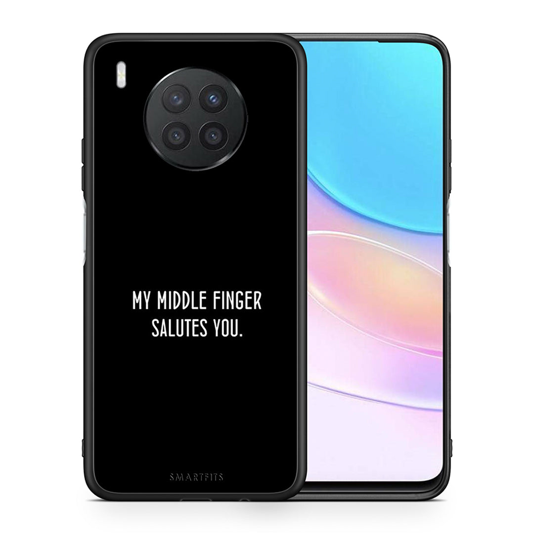 Θήκη Huawei Nova 8i / Honor 50 Lite Salute από τη Smartfits με σχέδιο στο πίσω μέρος και μαύρο περίβλημα | Huawei Nova 8i / Honor 50 Lite Salute case with colorful back and black bezels