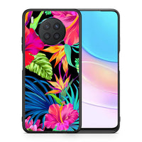 Thumbnail for Θήκη Huawei Nova 8i / Honor 50 Lite Tropical Flowers από τη Smartfits με σχέδιο στο πίσω μέρος και μαύρο περίβλημα | Huawei Nova 8i / Honor 50 Lite Tropical Flowers case with colorful back and black bezels