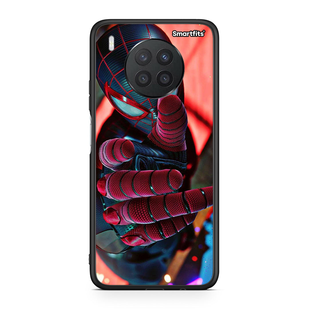 Huawei Nova 8i / Honor 50 Lite Spider Hand θήκη από τη Smartfits με σχέδιο στο πίσω μέρος και μαύρο περίβλημα | Smartphone case with colorful back and black bezels by Smartfits