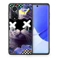 Thumbnail for Θήκη Huawei Nova 9/Honor 50 Cat Collage από τη Smartfits με σχέδιο στο πίσω μέρος και μαύρο περίβλημα | Huawei Nova 9/Honor 50 Cat Collage case with colorful back and black bezels