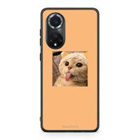 Thumbnail for Huawei Nova 9/Honor 50 Cat Tongue θήκη από τη Smartfits με σχέδιο στο πίσω μέρος και μαύρο περίβλημα | Smartphone case with colorful back and black bezels by Smartfits