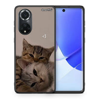 Thumbnail for Θήκη Huawei Nova 9 / Honor 50 Cats In Love από τη Smartfits με σχέδιο στο πίσω μέρος και μαύρο περίβλημα | Huawei Nova 9 / Honor 50 Cats In Love case with colorful back and black bezels