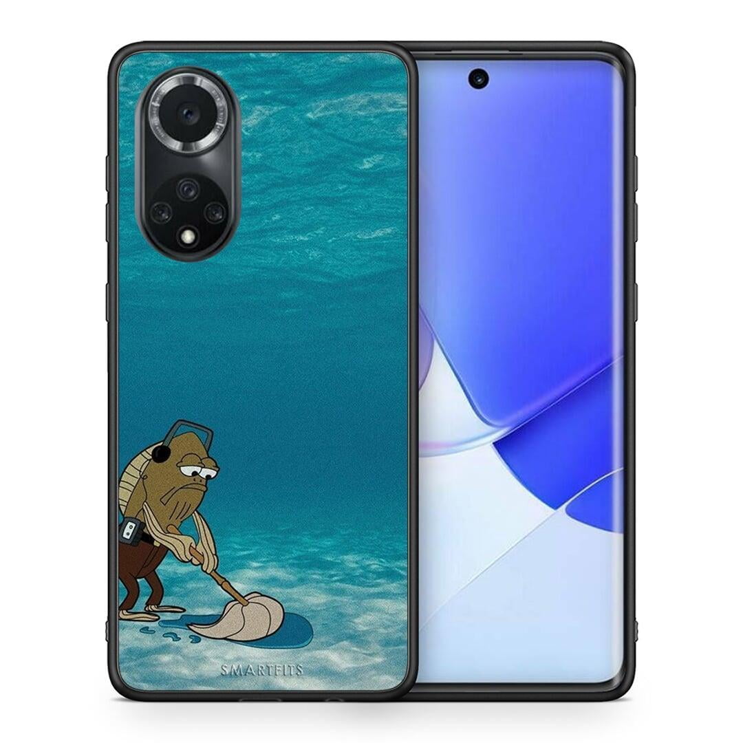 Θήκη Huawei Nova 9 / Honor 50 Clean The Ocean από τη Smartfits με σχέδιο στο πίσω μέρος και μαύρο περίβλημα | Huawei Nova 9 / Honor 50 Clean The Ocean case with colorful back and black bezels