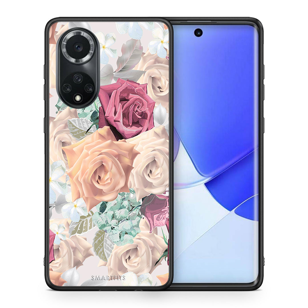 Θήκη Huawei Nova 9/Honor 50 Bouquet Floral από τη Smartfits με σχέδιο στο πίσω μέρος και μαύρο περίβλημα | Huawei Nova 9/Honor 50 Bouquet Floral case with colorful back and black bezels