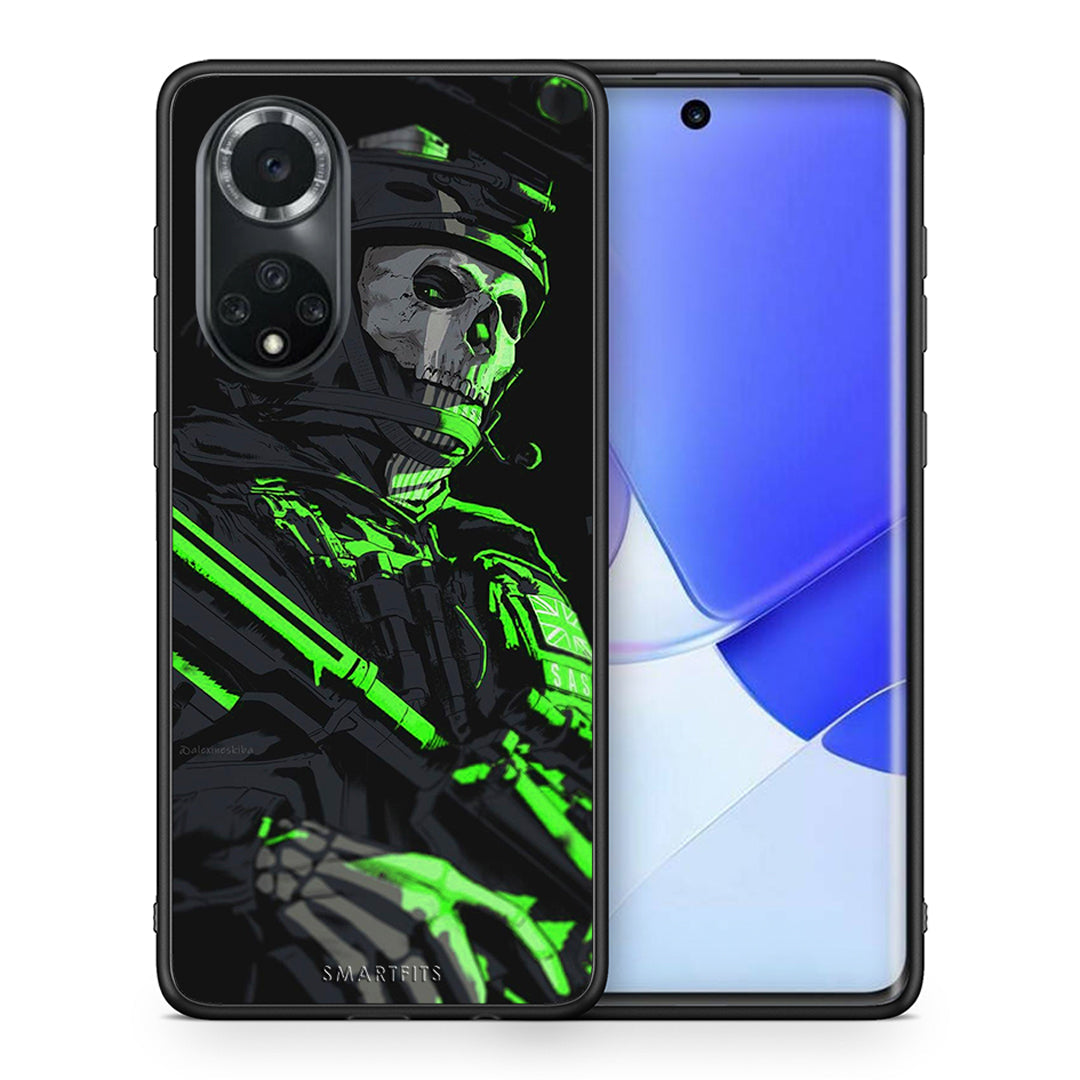 Θήκη Αγίου Βαλεντίνου Huawei Nova 9 / Honor 50 Green Soldier από τη Smartfits με σχέδιο στο πίσω μέρος και μαύρο περίβλημα | Huawei Nova 9 / Honor 50 Green Soldier case with colorful back and black bezels