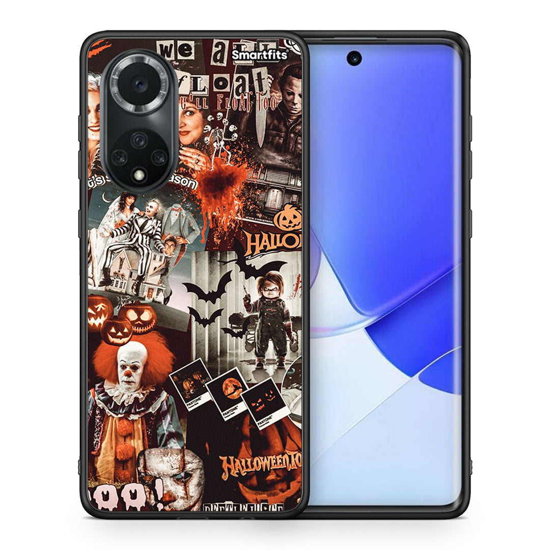 Θήκη Huawei Nova 9 / Honor 50 Halloween Spooky Season από τη Smartfits με σχέδιο στο πίσω μέρος και μαύρο περίβλημα | Huawei Nova 9 / Honor 50 Halloween Spooky Season case with colorful back and black bezels